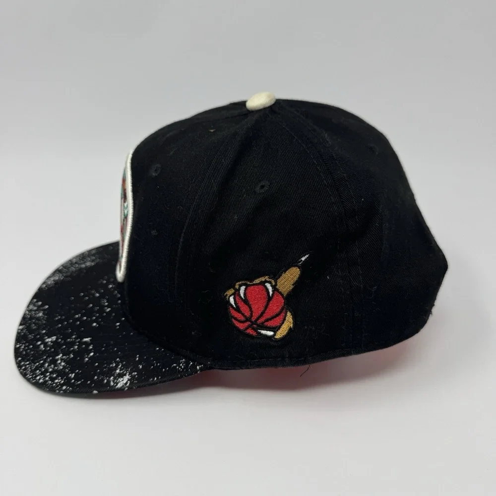 IcooPNY Icoop New York Snapback Hat‎ Black Aztec Oni Mask Paint Splatter